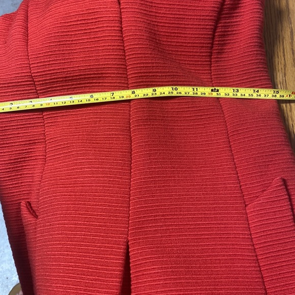 Vintage 1960s reddish orange Hannah Troy Dress with matching cropped jacket sz 6 - Picture 16 of 16